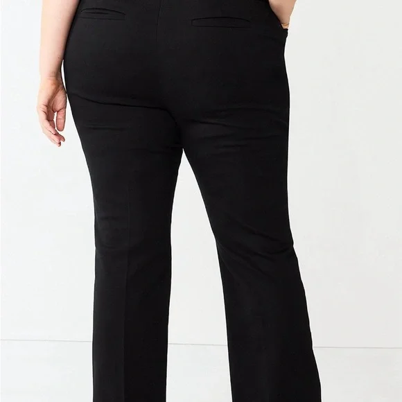 NWT Croft & Bartow Effortless Stretch pull on bootcut pants SZ 16 - Picture 2 of 6